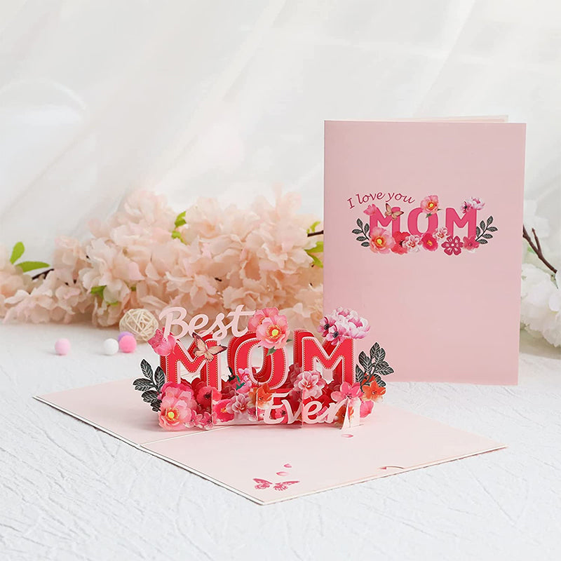 Elegant 3D Floral Pop-Up Card for Mother's Day Gift