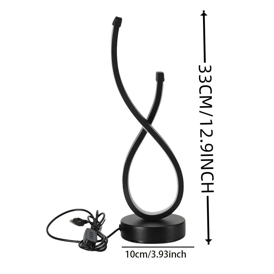 Adjustable Brightness LED Table Lamp | 3 Color Selections | Modern Style