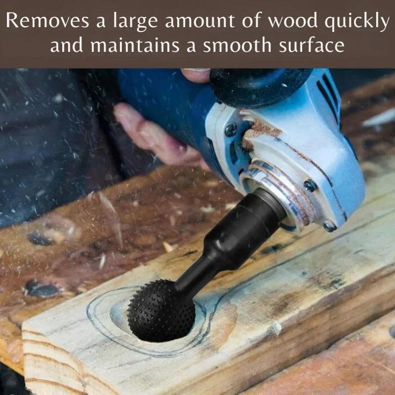 Precision Sphere Wood Shaper for Angle Grinders – Rapid Material Removal