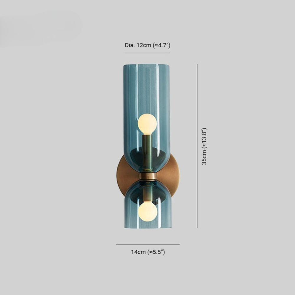 Cylindrical Wall Light Fixture for Contemporary Bedrooms