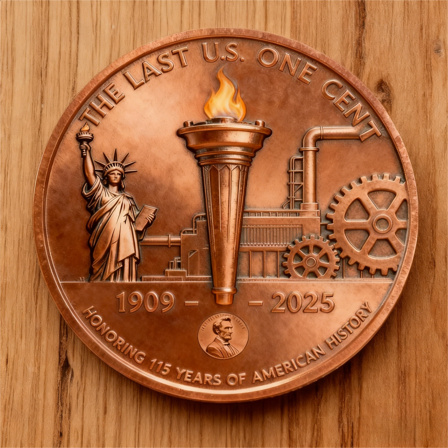 Limited Edition Lincoln Tribute Coin – Last Penny from Philadelphia Mint
