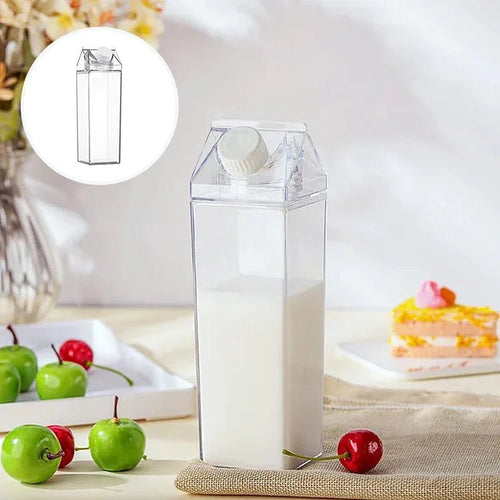 Milk Carton Style Water Bottle – AquaVista | 100% Leak-Proof, BPA-Free