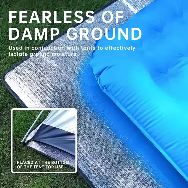 Waterproof Picnic Blanket for Outdoor Use | Double-Layered Aluminium Foil | Moisture Resistant & Portable for Camping and Beach