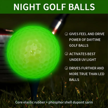 Fluorescent Golf Balls for Night Play