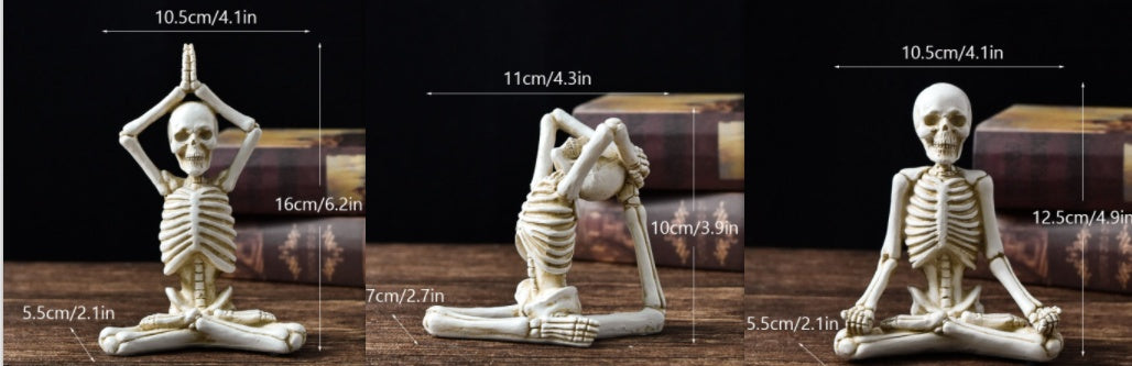 Halloween Figurine – Vintage White or Black Resin Decoration