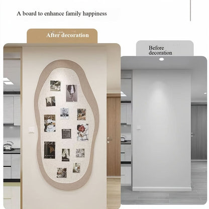 Geometric Felt Board for Wall Mounting – Ideal for Notes and Photos