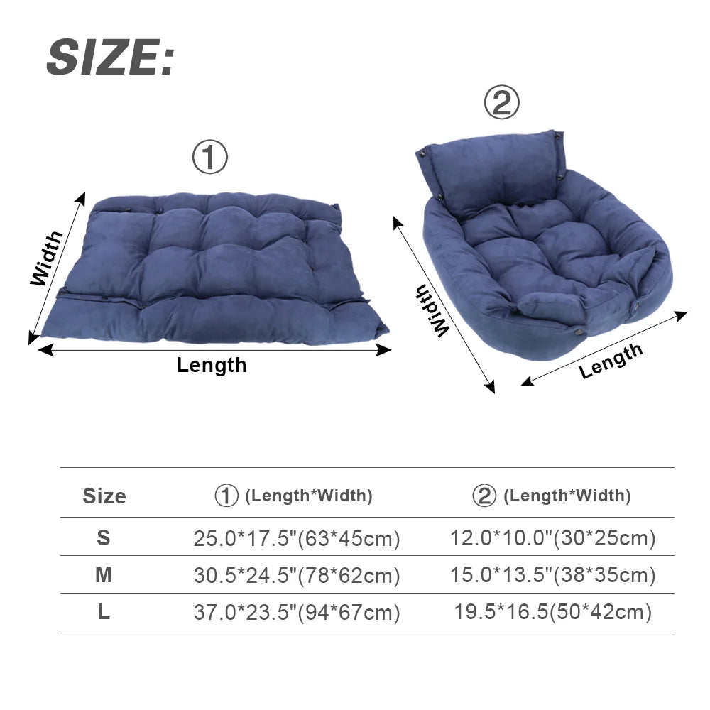 3-in-1 Pet Bed for Warmth and Comfort