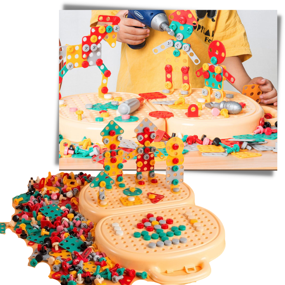Educational Puzzle Toy and Drilling Set