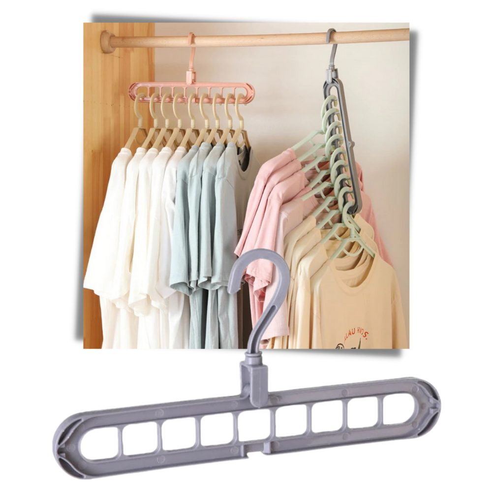 Space-Saving Rotating Clothes Hanger
