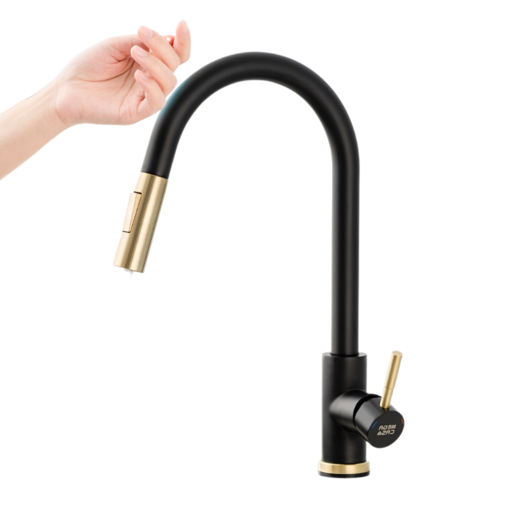 Sensor-Activated Flexible Kitchen Faucet