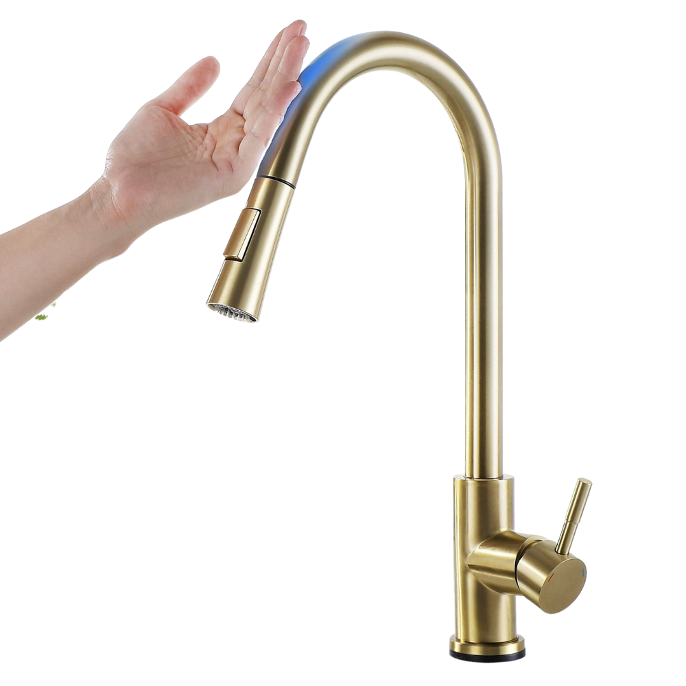 Sensor-Activated Flexible Kitchen Faucet