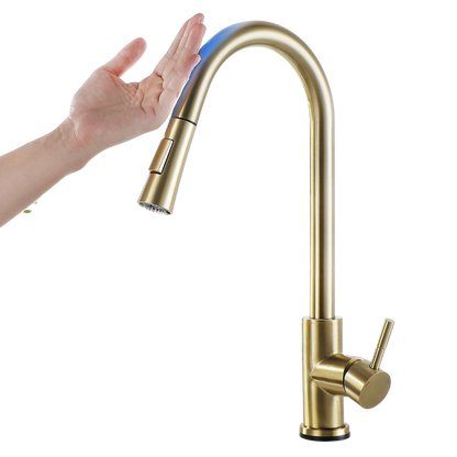 Sensor-Activated Flexible Kitchen Faucet