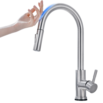 Sensor-Activated Flexible Kitchen Faucet
