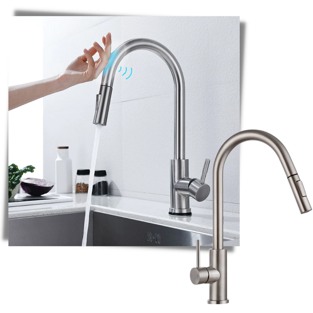Sensor-Activated Flexible Kitchen Faucet