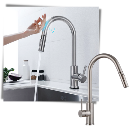 Sensor-Activated Flexible Kitchen Faucet