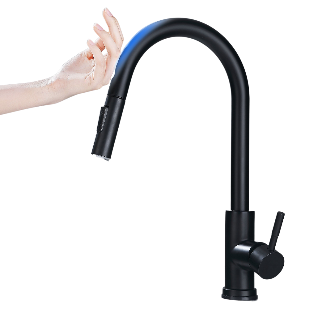Sensor-Activated Flexible Kitchen Faucet