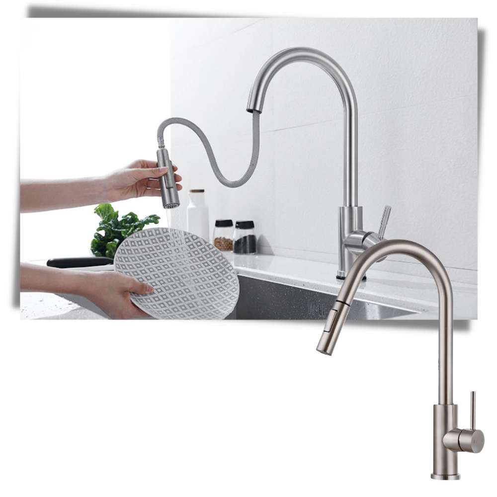 Sensor-Activated Flexible Kitchen Faucet