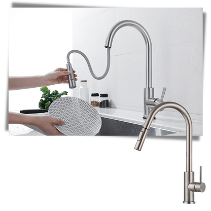 Sensor-Activated Flexible Kitchen Faucet