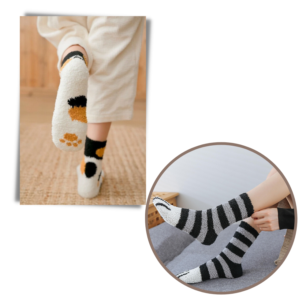 PawPrint Cozy Winter Socks for Ultimate Warmth