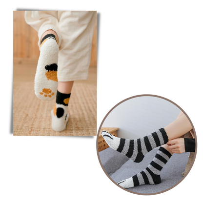PawPrint Cozy Winter Socks for Ultimate Warmth