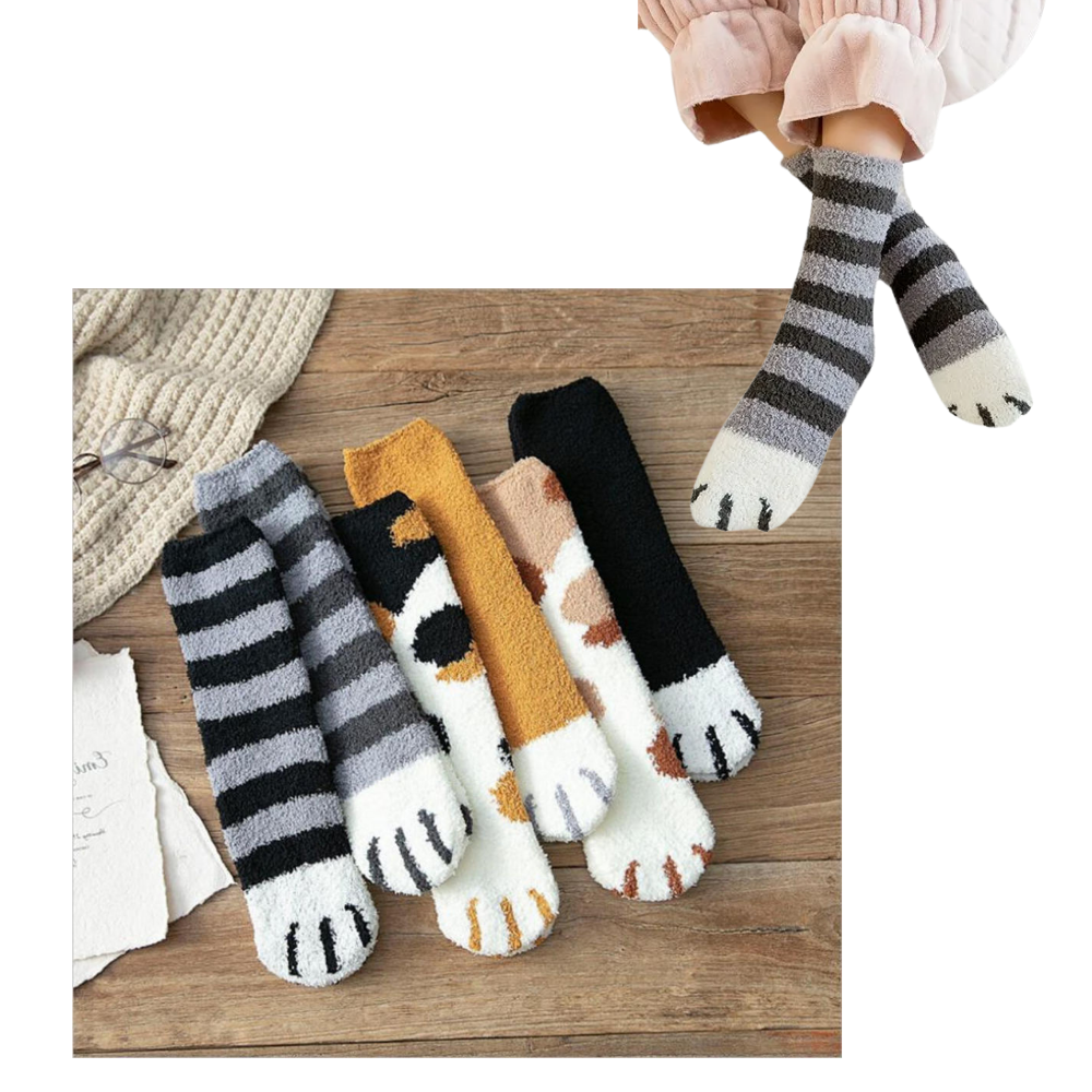 PawPrint Cozy Winter Socks for Ultimate Warmth