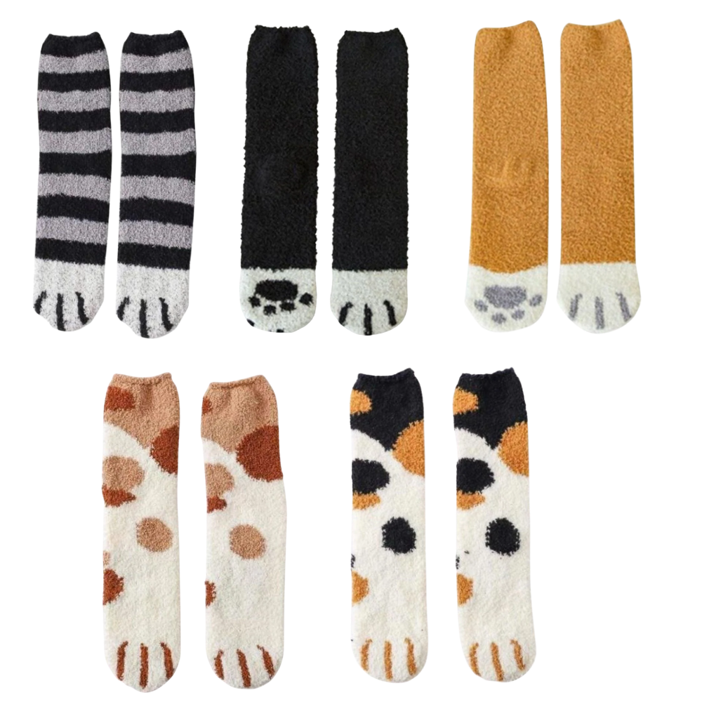 PawPrint Cozy Winter Socks for Ultimate Warmth