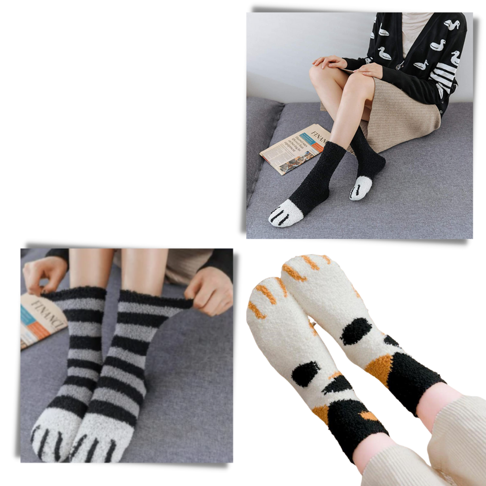 PawPrint Cozy Winter Socks for Ultimate Warmth