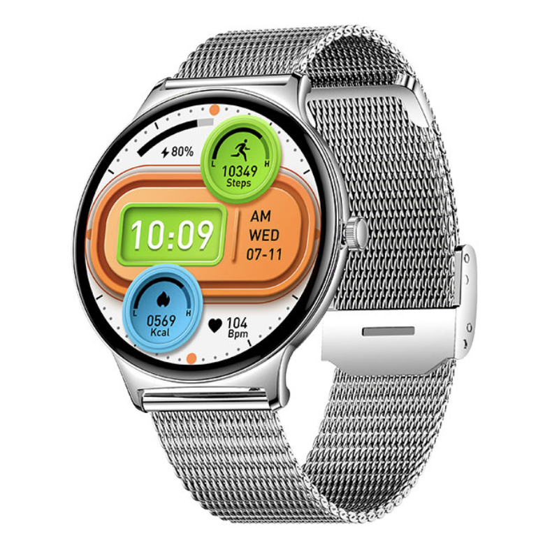 SlimFit Smartwatch – Health Tracker with AMOLED Display, Ultra-slim Design