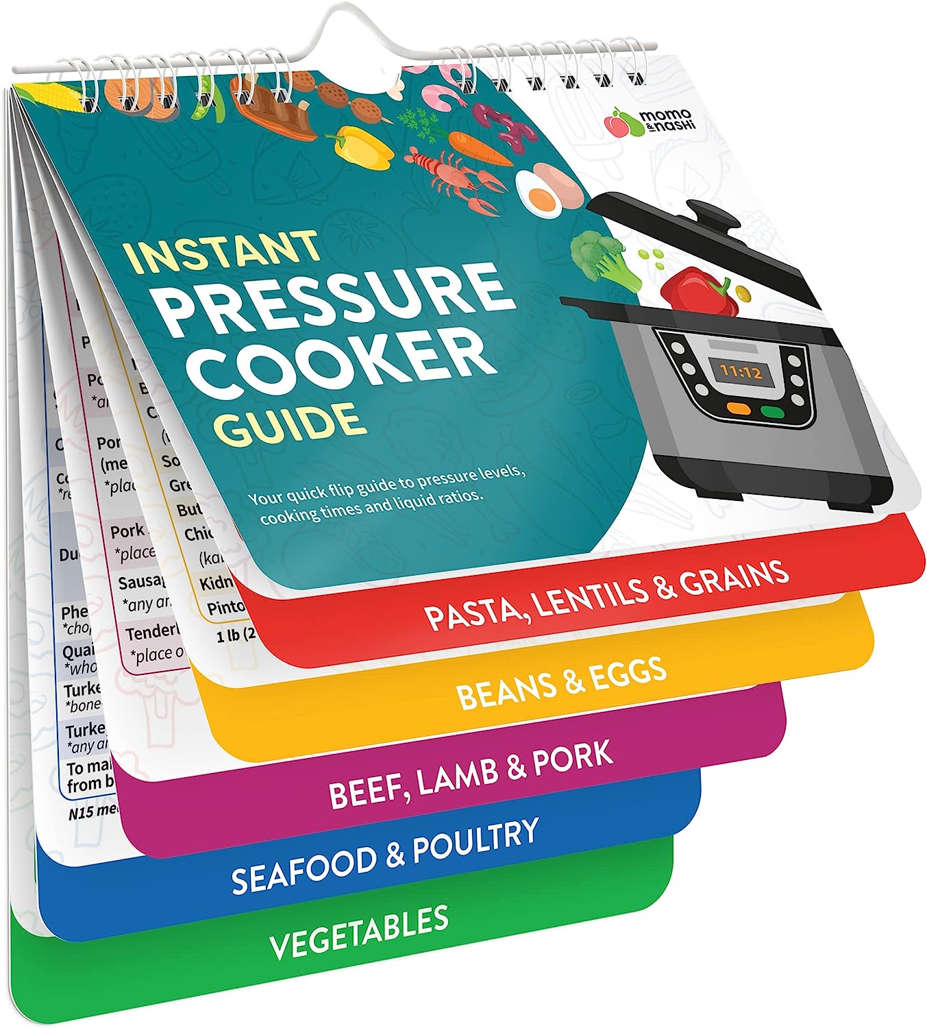 Cooking Guide Booklet with Air Fryer Cheat Sheet Magnets