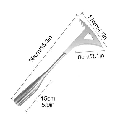 Weed Removal Tool for Garden and Paving – Stainless Steel and Wood