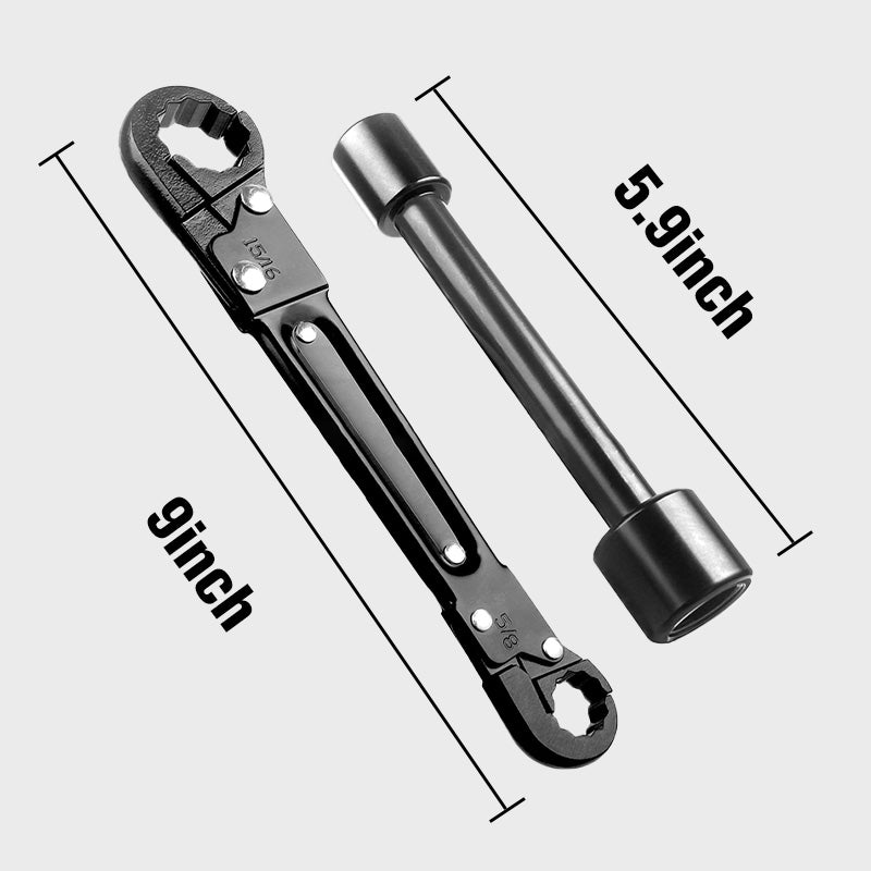 Precision Pipe Wrench Set | Adjustable Wrench & Angle Valve Tool