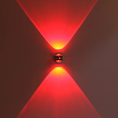 Stylish Wall Lamp with LED Crystal Design – 6W Black Walnut Wood