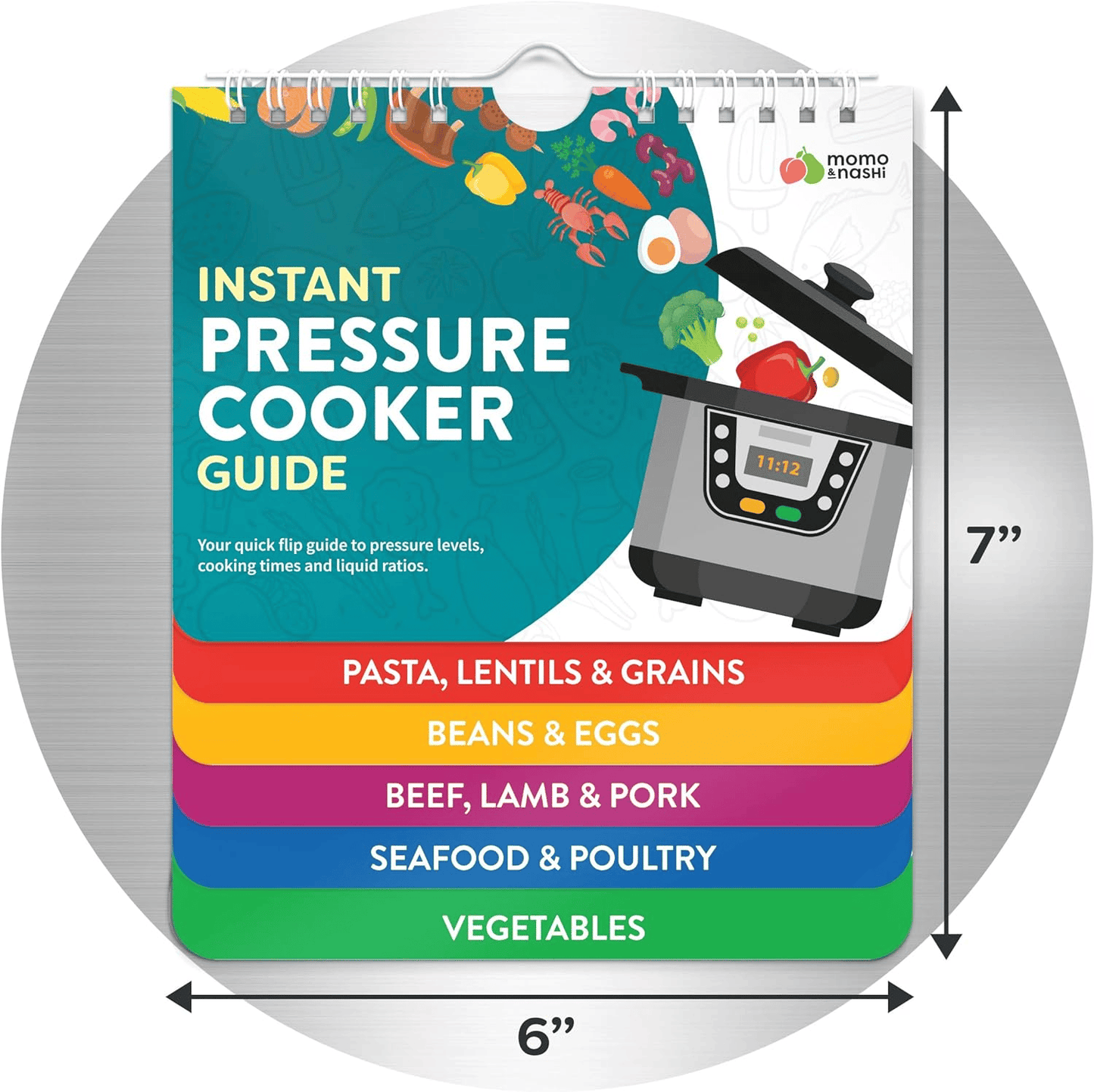 Cooking Guide Booklet with Air Fryer Cheat Sheet Magnets