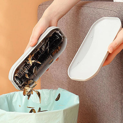 Multi-Functional Dust Brush for Removing Lint and Crumbs from Surfaces