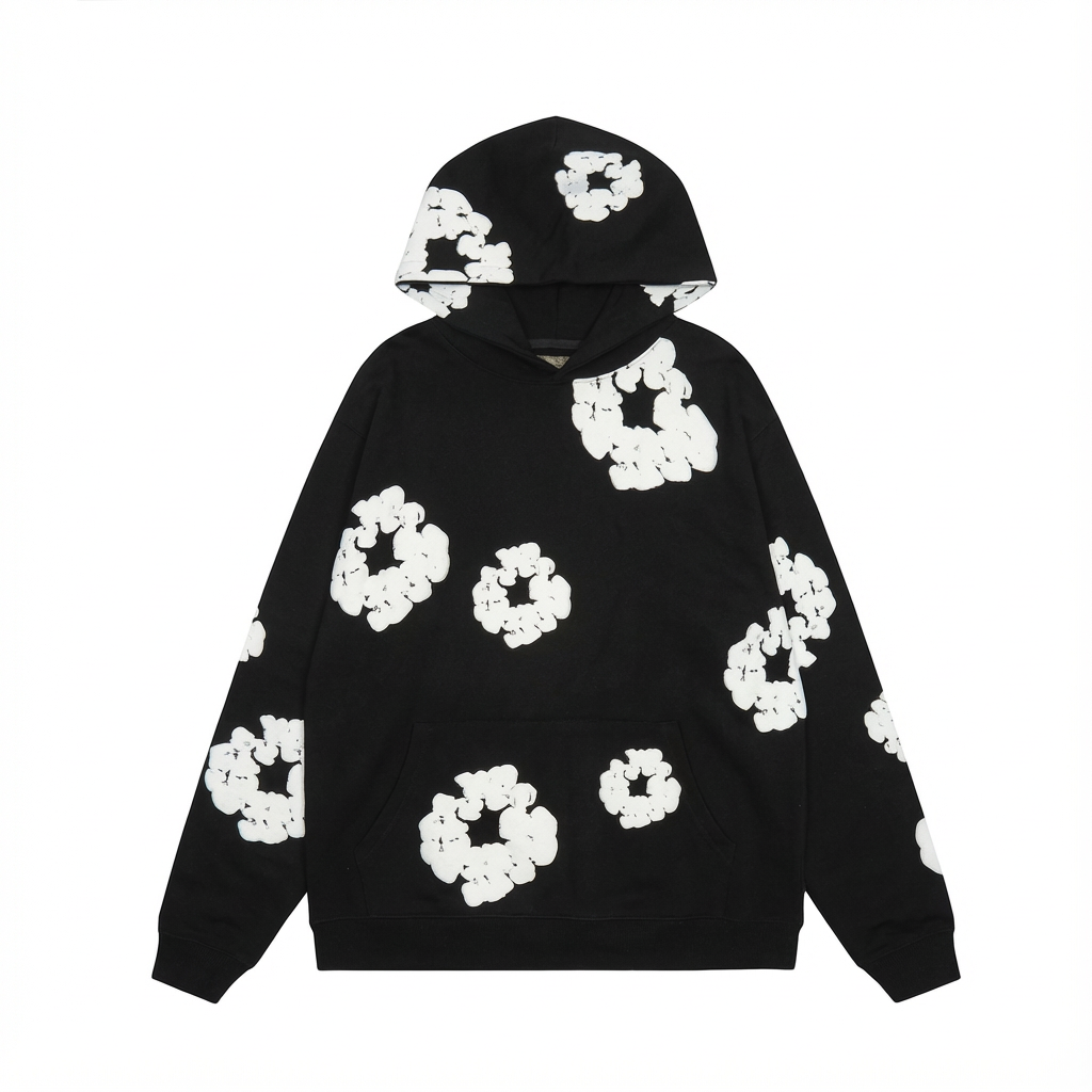 Chic Spring Sweatshirt for Men – Elegant Floral Design and Comfort