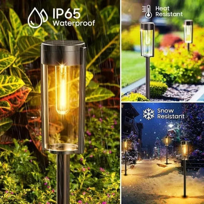 Seamless Solar Garden Path Lighting for Walkways