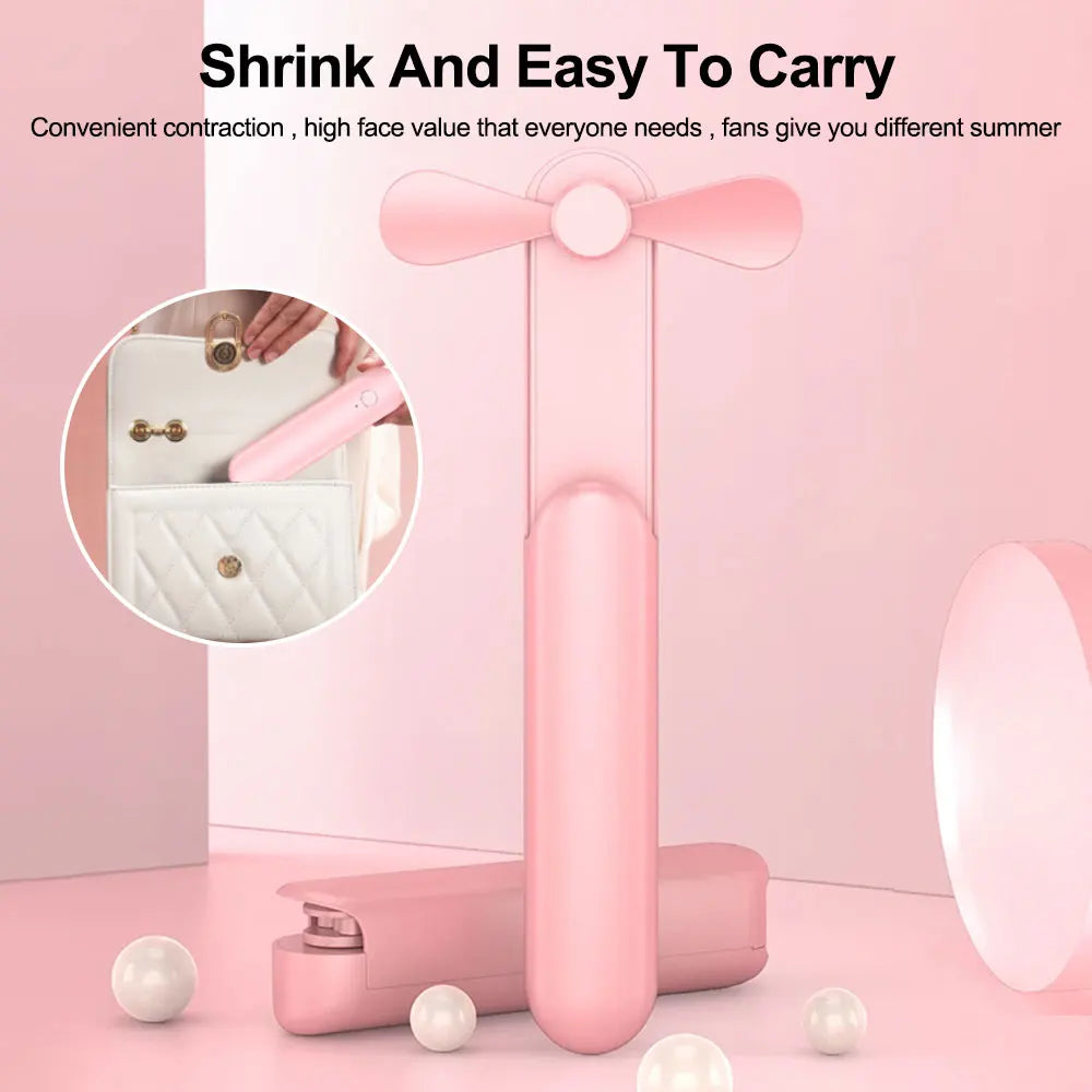 Portable & Rechargeable Mini USB Fan | Compact & Foldable