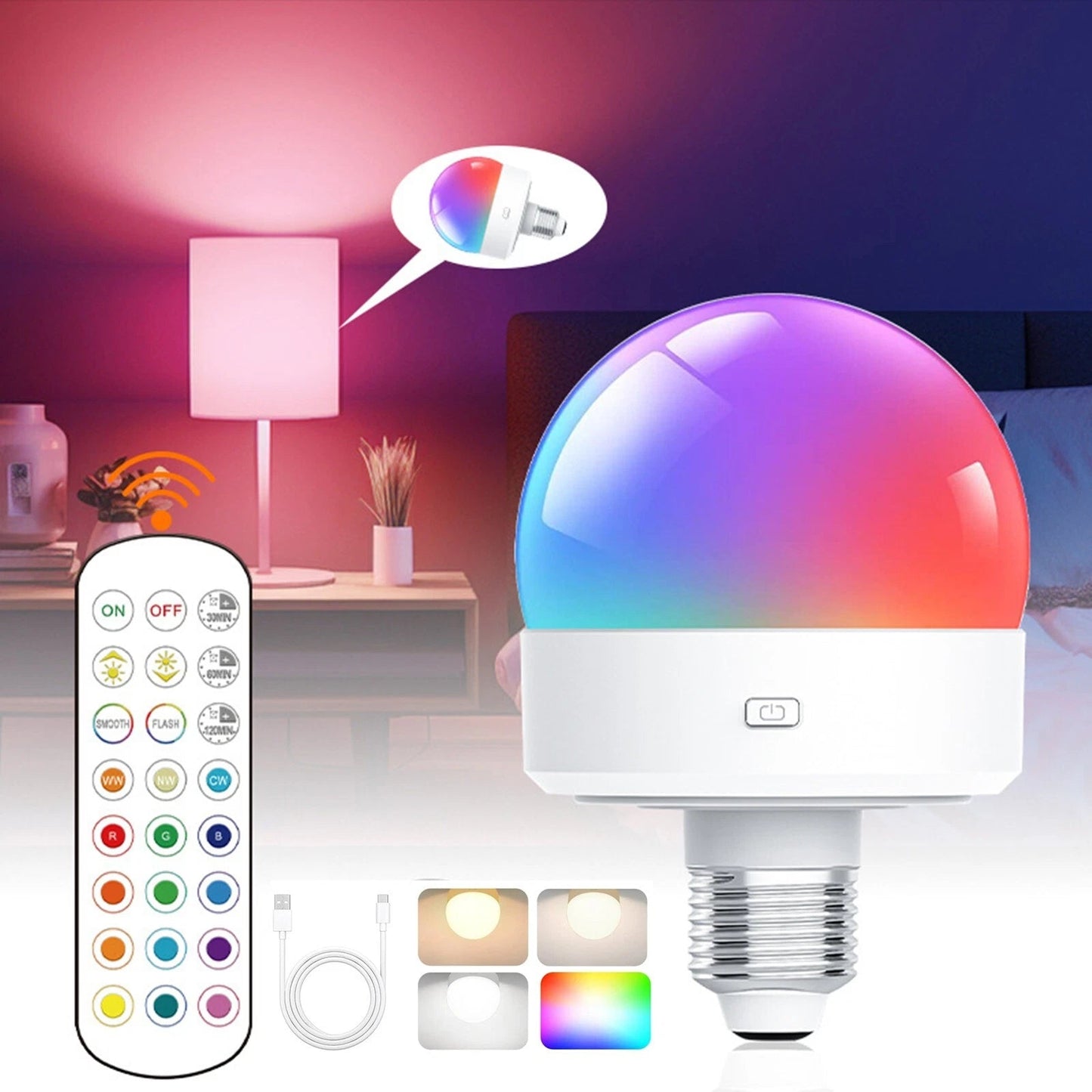 Get 1 Free | Brighten Any Space Instantly with 15 Color Options