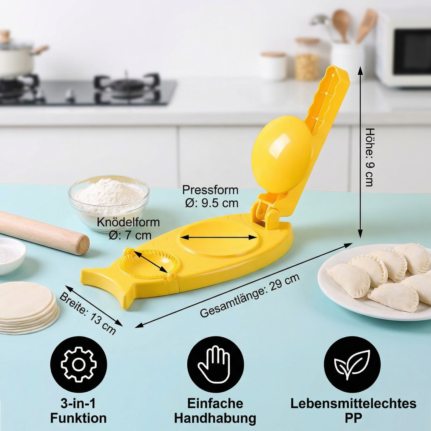 Get One Free | Dumpling Maker for Perfectly Shaped Dumplings Every Time