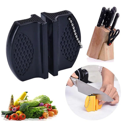 Compact and Portable Double-Sided Mini Knife Sharpener