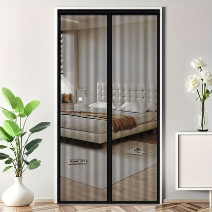 Hands-Free Magnetic Mosquito Screen Curtain for Insect Protection