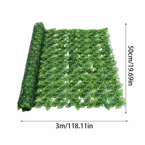Artificial Green Hedge Panel for Privacy Fence | 1 m / 3 m