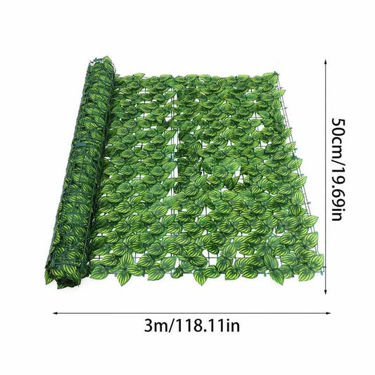 Artificial Green Hedge Panel for Privacy Fence | 1 m / 3 m