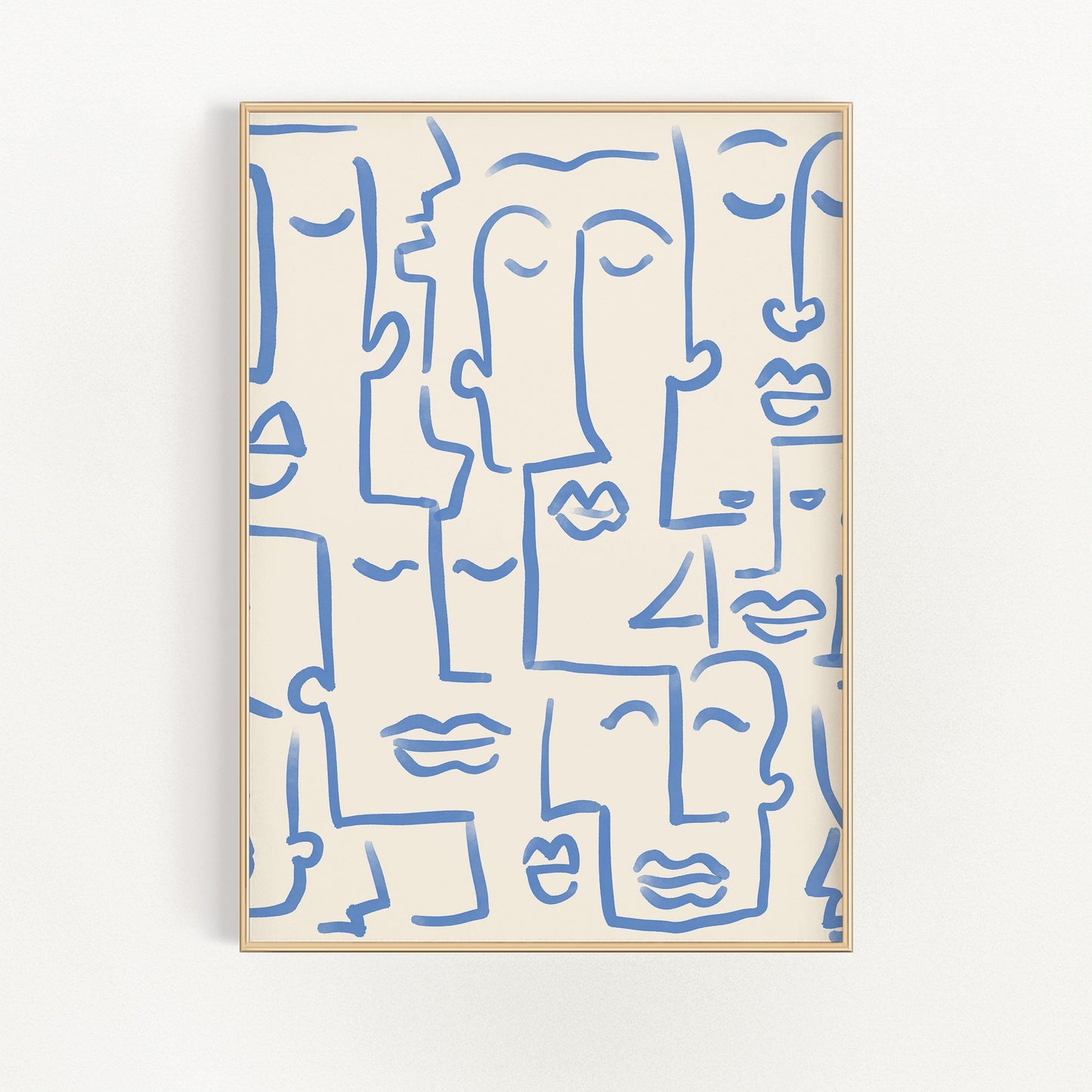 Stunning Abstract Faces Art Print for Your Space