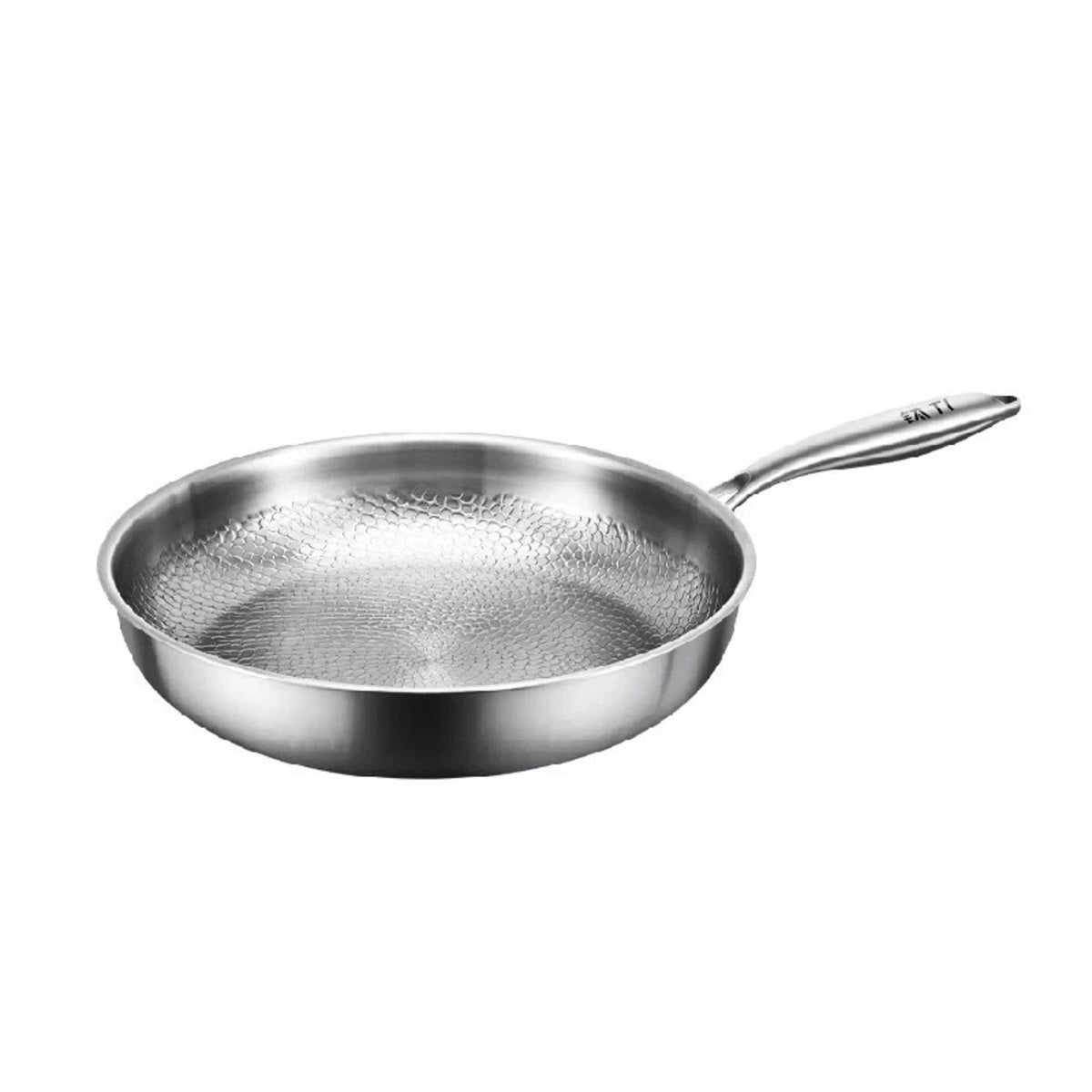 Non-Stick Hammered Cookware - Uncoated Titanium Frying Pan