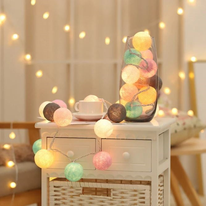 Cotton Glow Ball Swing - Multiple Color Options