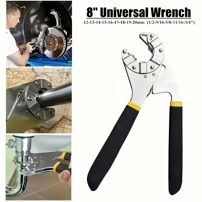 Compact Carbon Steel Wrench | Non-Slip Grip | FlexiTorque