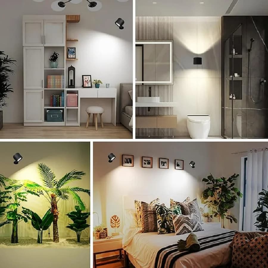 Magnetic LED Wall Light with Remote – BrightNest DuoBeam