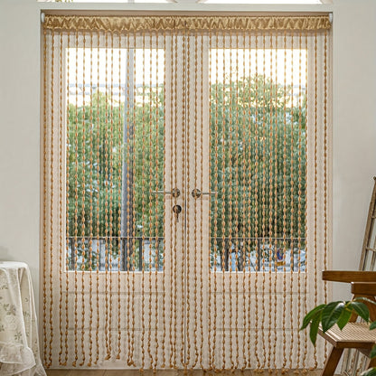 Boho Style Bed Canopy with Beads – Ideal for Bedroom or Play Area