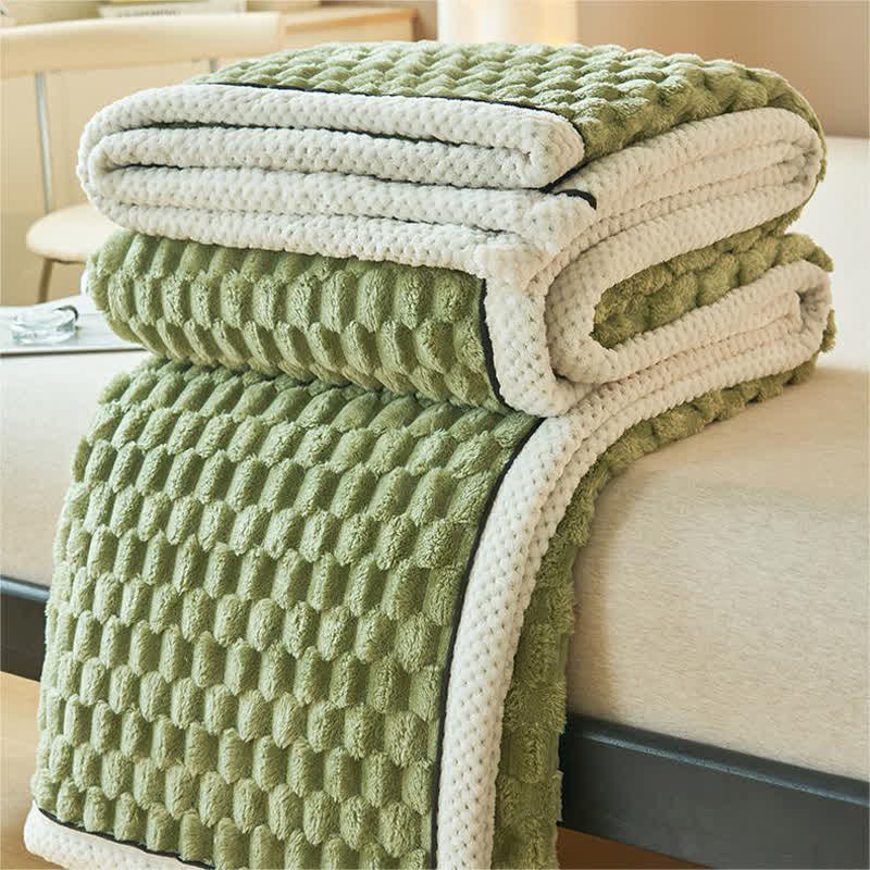 Thick Reversible Coral Fleece Blanket